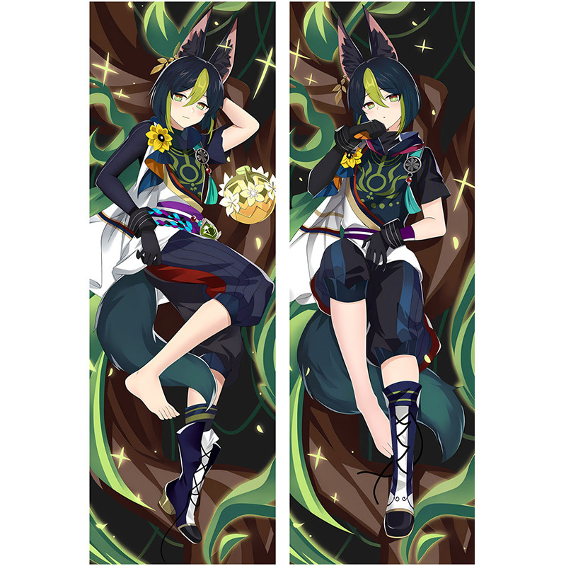 Genshin Impact Tighnari Gối Anime Hai Mặt In Gối 2 Chiều / Da Đào Dakimakura Trò Chơi Gối