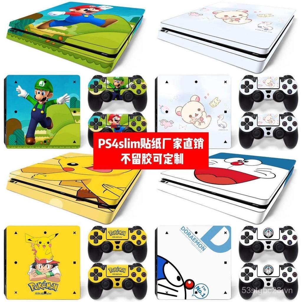 Sony PS4 Slim Film PS4slim Thin Machine Sticker PS4slim Body Sticker ps4 Slim Cartoon Sticker