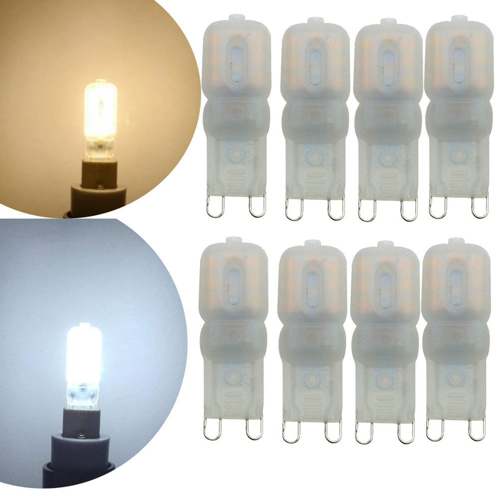 Bóng đèn LED viên nang 3W G9 Trắng lạnh 6000K 18W-20W Halogen G9 14LEDs Bóng đèn tương đương AC 220-