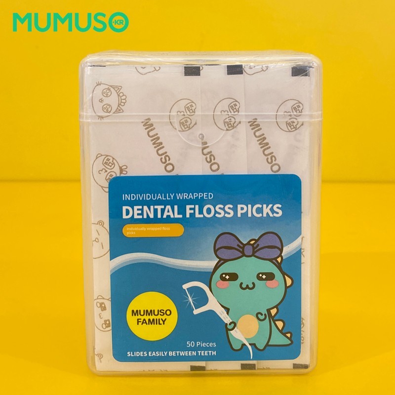 MUMUSO Hibiscus Life 50 Miếng Dán Nha Khoa Đóng Gói Cá Nhân Đánh Răng Interdental Siêu Mịn Di Động T