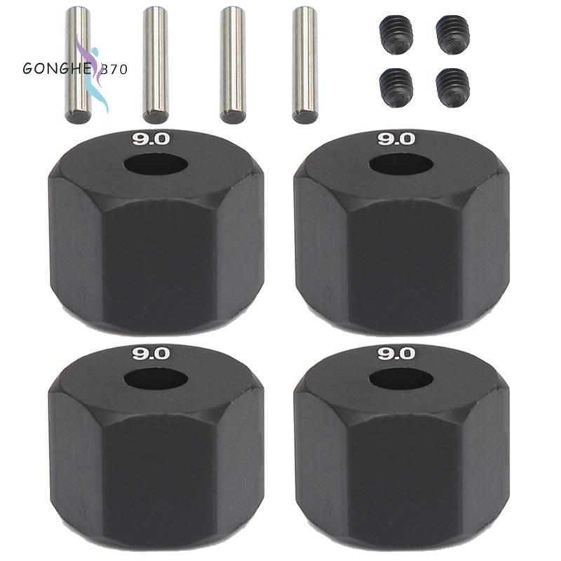 4 Bánh Xe 12MM Hex Hub Độ Dày Cho 1 / 10 RC Crawler SCX10 Traxxax Trx4 MST RC Xe Phần, 9mm