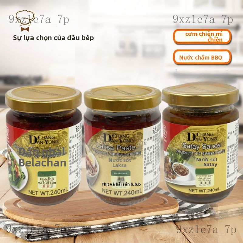 Gia vịNước sốt Samba Dachangyuan Singapore, nước sốt Satay, nước sốt Laksa, nước sốt xào gia đình, n