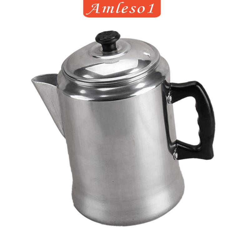 Nhôm DIY Expresso Coffee Percolator Cappuccino Pot Latte Maker 3L Bạc