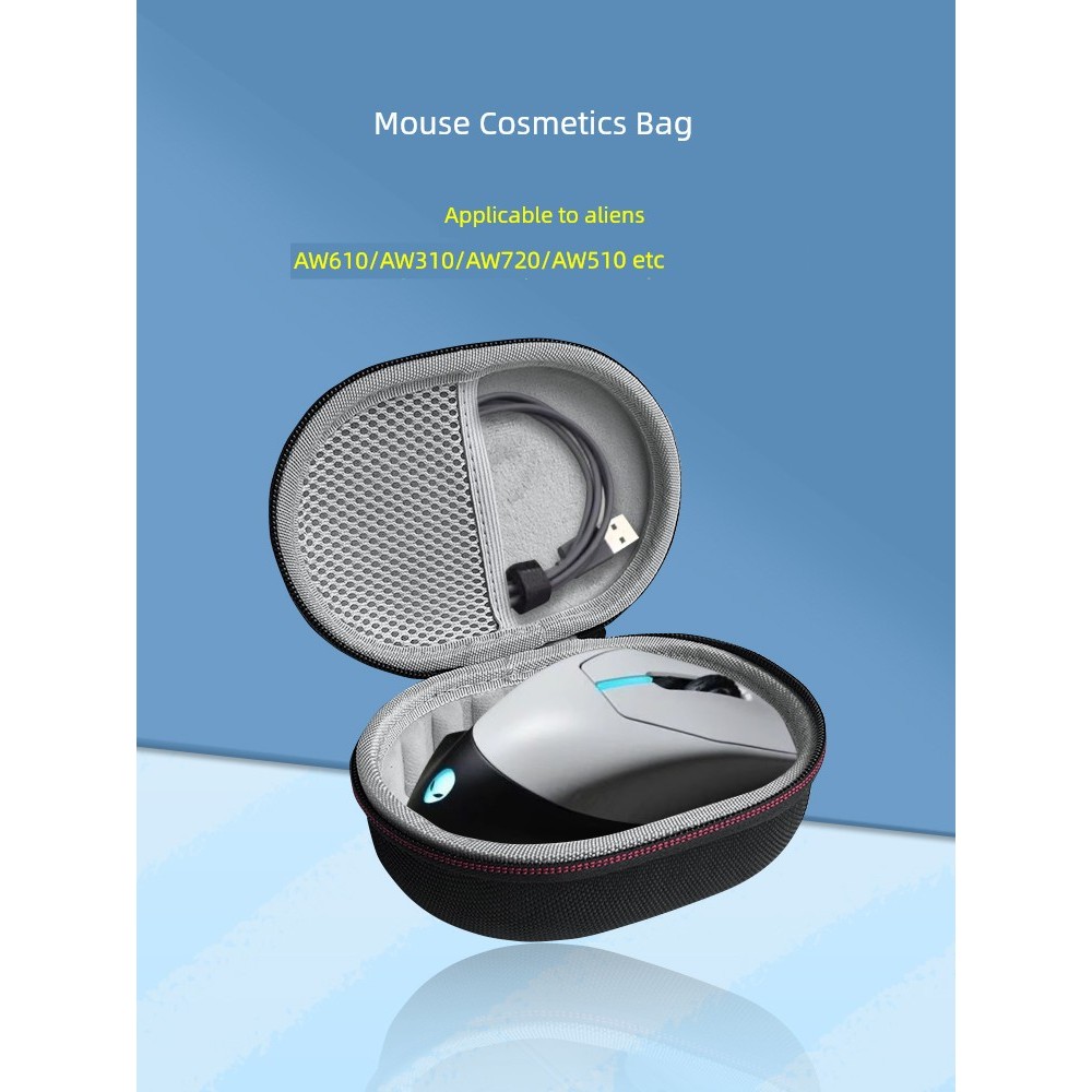 EWOOGO Thích hợp cho Alienware Alien Viper 2 Hộp lưu trữ chuột Túi bảo vệ nén chống sốc di động AW61