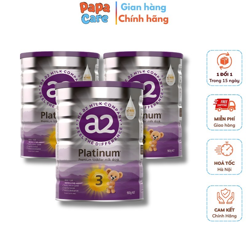 Sữa A2 Platinum Úc Số 1-4 Lon 900g – Đạm A2 Cao Cấp Dễ Tiêu Hóa Hỗ Trợ Đường Ruột