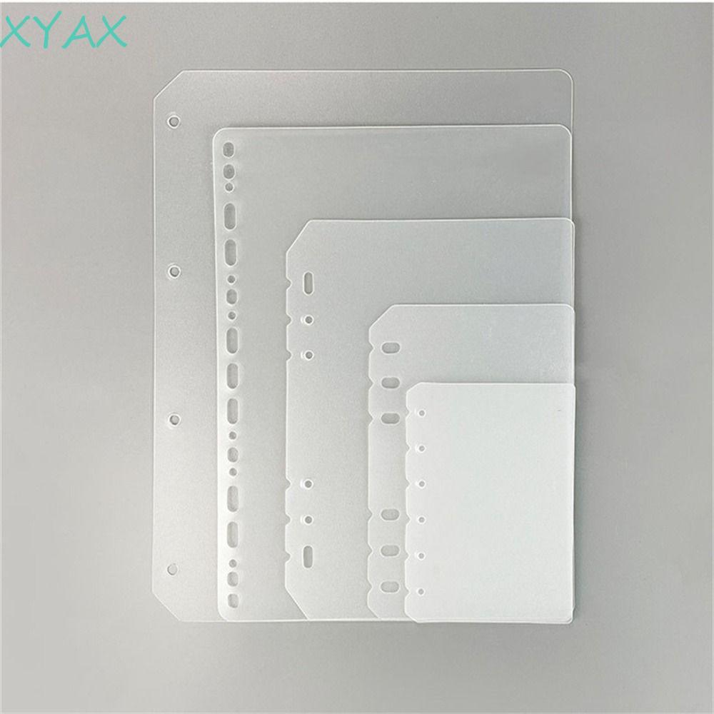 XYAX Notebook Divider Matte Inner Paper Board Page A5 A6 A7 B5 A4 Trong Suốt 2 Chiếc Planner Separat