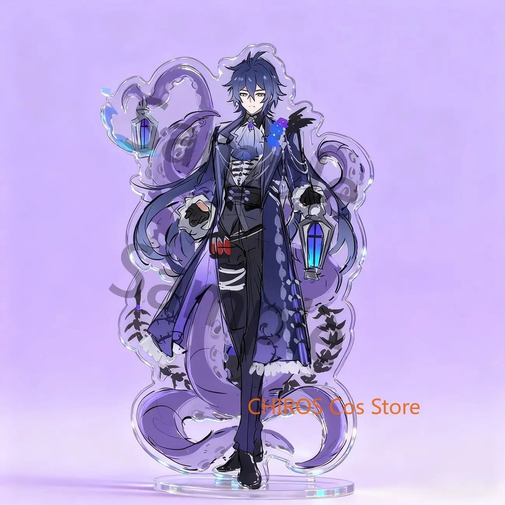 Standee Anime Neuvillette Kyryll Chudomirovich Flins Mô Hình Acrylic Figure Trang Trí Bàn Học Quà Tặ