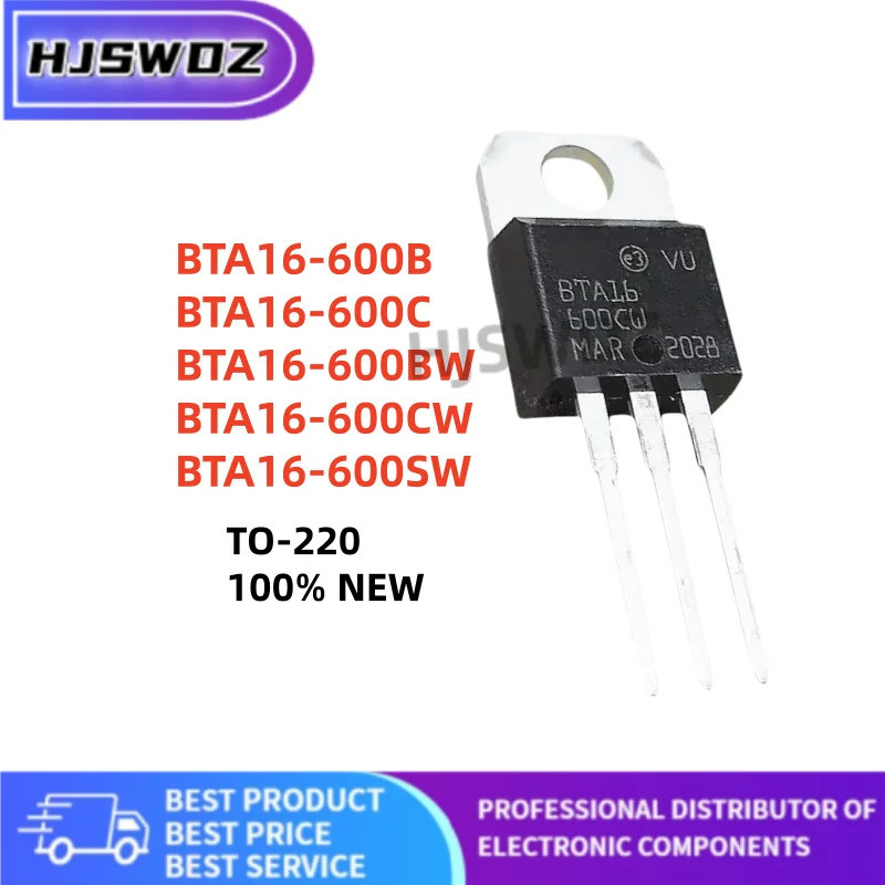 10 Cái BTA16-600C BTA16-600CW BTA16-600BW BTA16-600B BTA16-600SW BTA16 TO-220 mos còn hàng chip FBJV