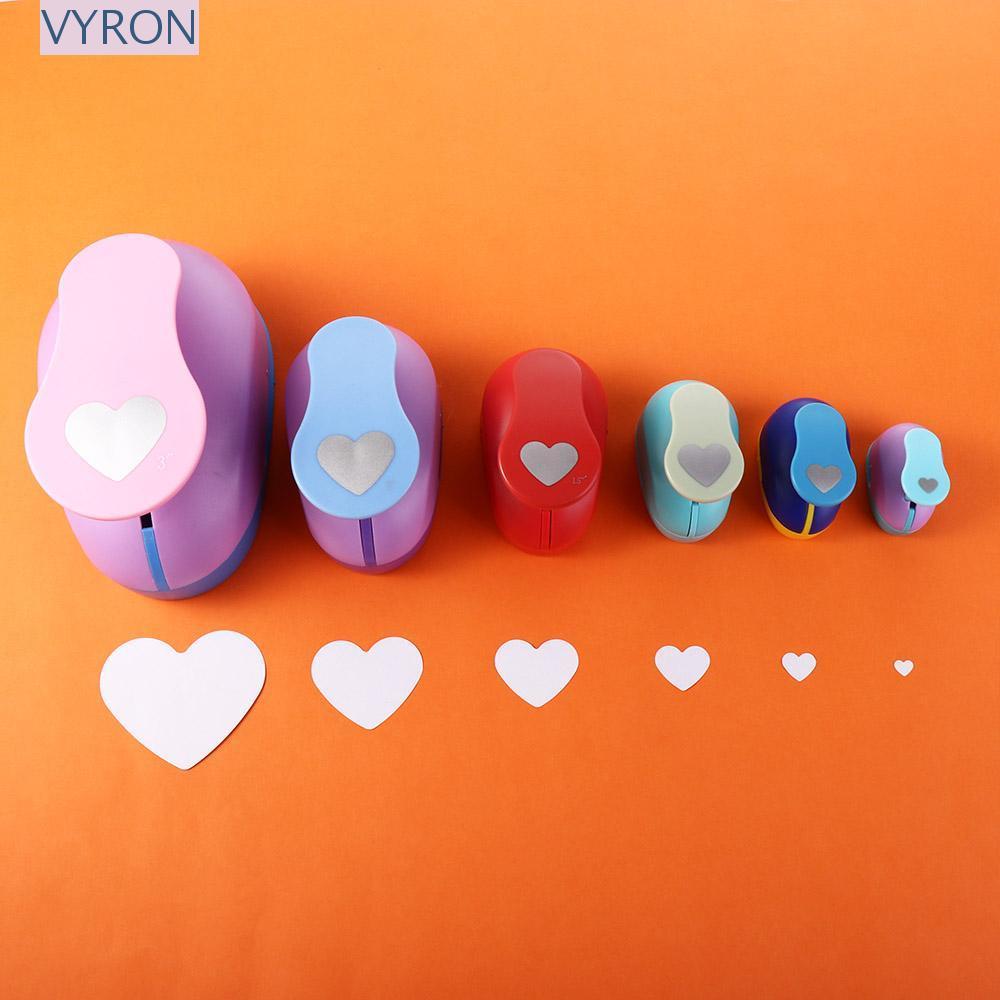 VYRON Lỗ Puncher Cho Giấy DIY Handmade Hình Trái Tim Rounder Puncher DIY Craft Trẻ Em Puncher Maker