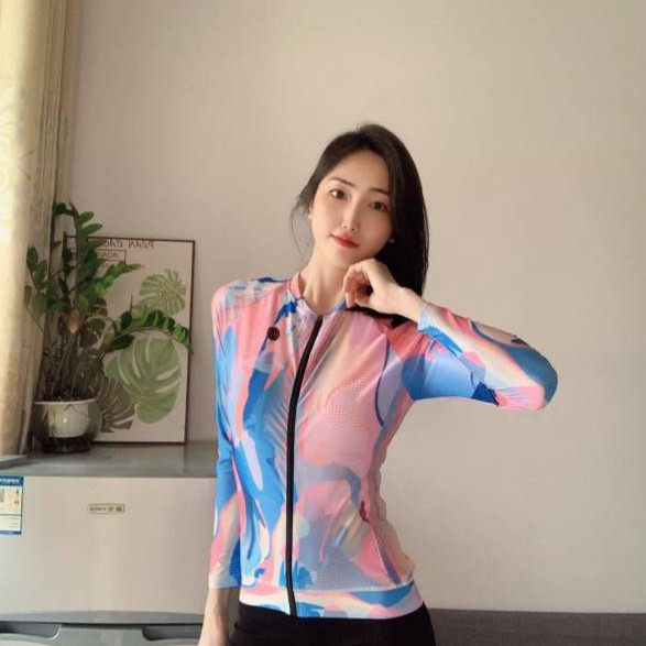 Cycling Clothing Long Sleeve Top Bike Road Mountain Bike Slim Fit High-Elastic Ay5R