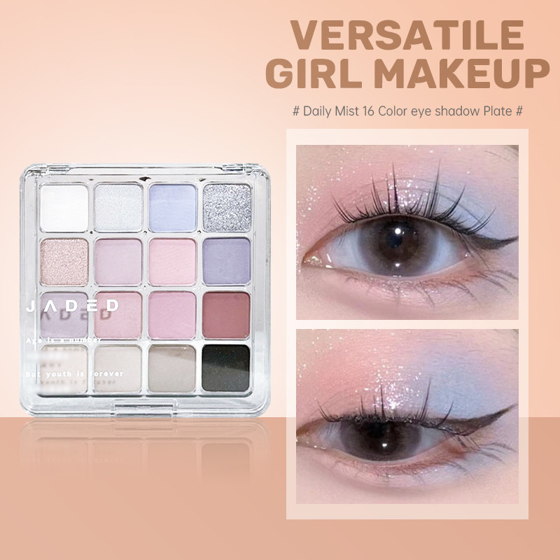 🍓Bảng phấn mắt Jaded 16 màu vuông