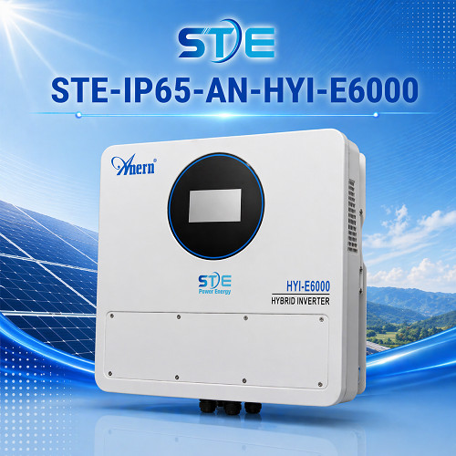 Biến tần năng lượng Hybrid Anern STE-IP65-AN-HYI-E6000 hòa lưới -Chống bụi chống nước-Mẫu mới E6000 