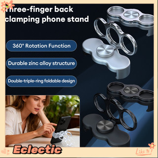 - Eclectic - 360° Giá đỡ điện thoại đa chức năng có thể xoay được Thiết kế ba vòng kép Máy tính để bàn có thể gập lại Sử dụng cầm tay di động