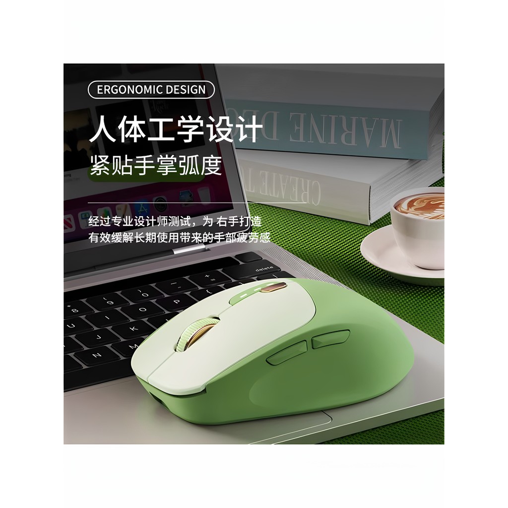 Forwarder Q5 Chuột Bluetooth Không Dây Sạc Tắt Tiếng Cô Gái Laptop Văn Phòng Cao Cấp Dễ Thương