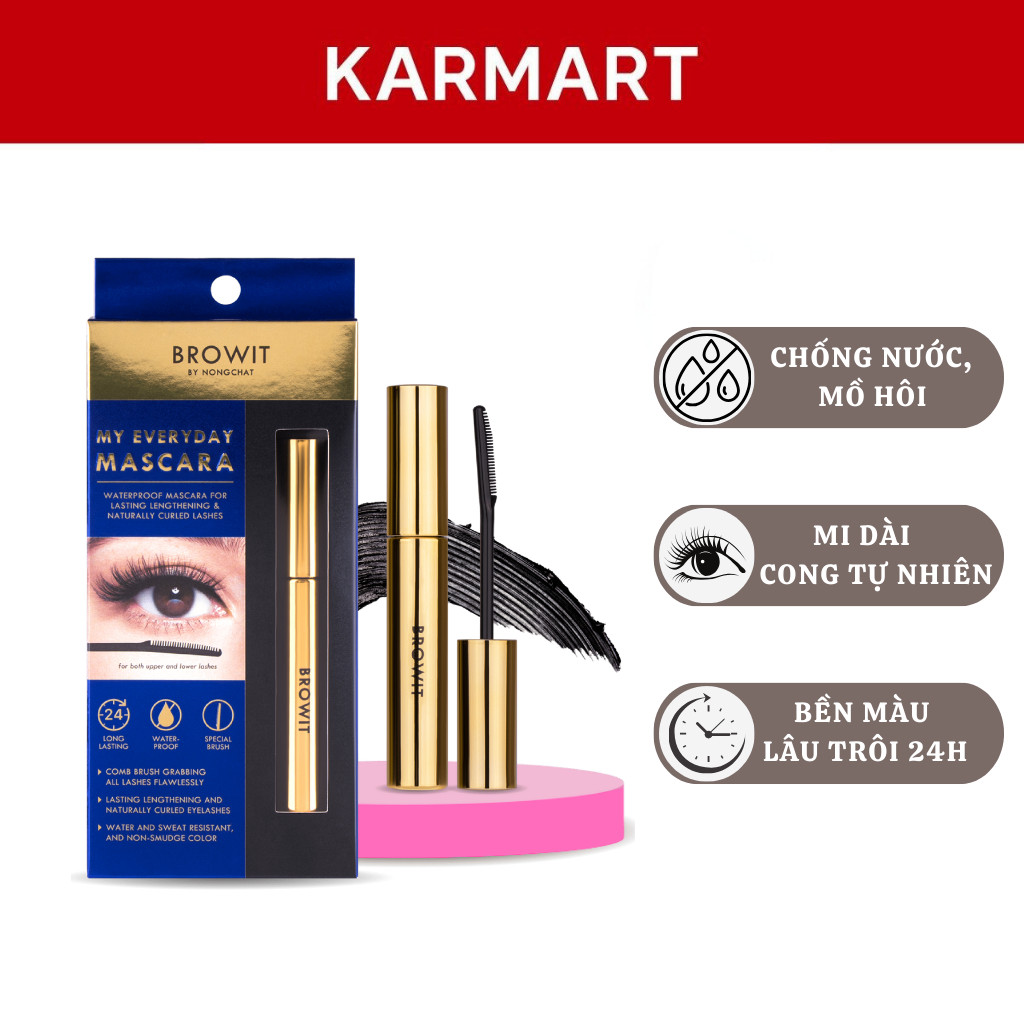 Chuốt Mi Nongchat Browit Siêu Tơi Dài Và Cong Mi, Kháng Nước Siêu Bền Mascara My Everyday 5.5g | BigBuy360 - bigbuy360.vn
