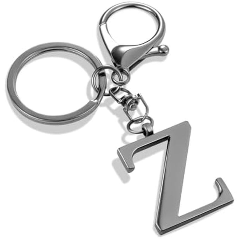 LAXPICOL Gold Letter A-Z Keychain for Women Bag Charms Purse Charms For Handbags Metal Alphabet Init