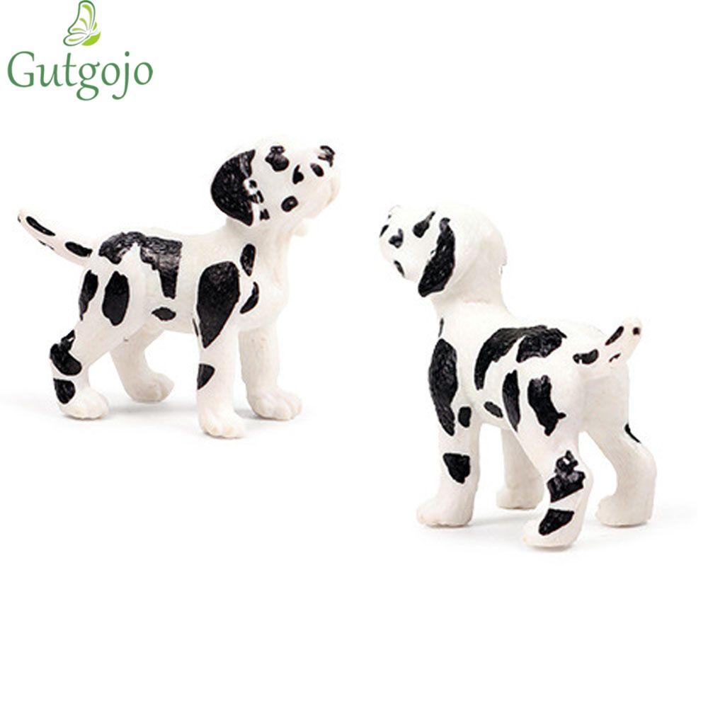 GUTGOJO Động Vật Mô Hình Thủ Công Dễ Thương Mô Phỏng Chó Phụ Kiện Trang Trại Pug Chó Tượng Nhỏ