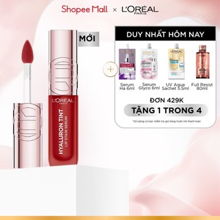 Son tint bóng dưỡng môi có màu, lâu trôi, nhẹ môi L'Oreal Paris Hyaluron Tint Lip Stain Serum 5ml