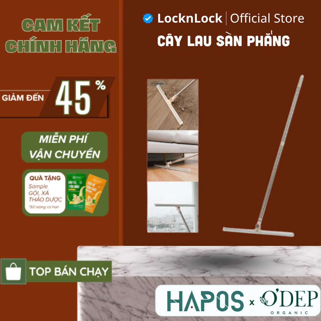 Cây lau sàn phẳng , gạt nước sàn nhà , chổi gạt kính đa năng Sweepy - ETM975 - HAPOS LOF