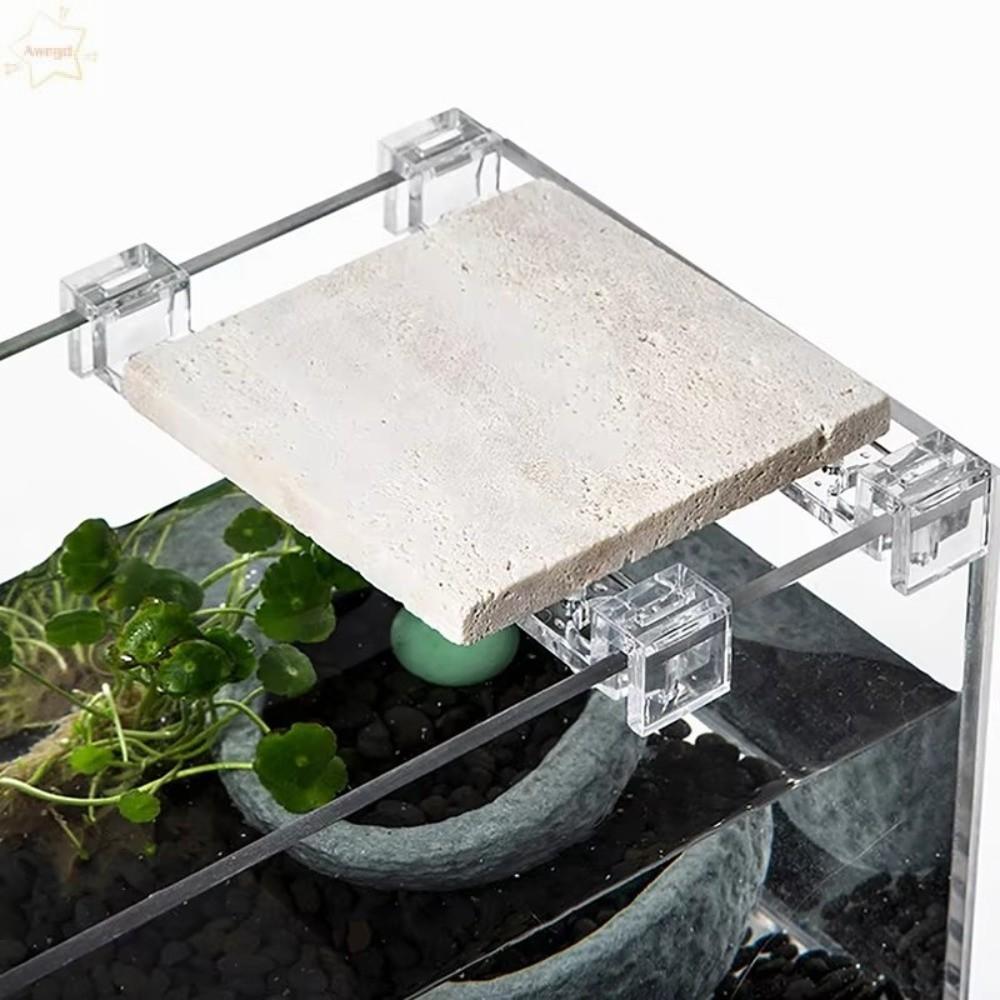 Giá đỡ nắp thủy tinh bể cá AWNGD 1PC, Giá đỡ nắp bể cá trong suốt bằng acrylic, Độ dày tường 4.5 / 5