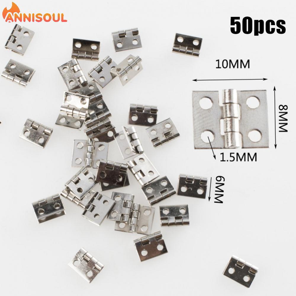 [NISO]Hinges For Wine Box Mini Parts Silver Small For Craft Box For Gift Box