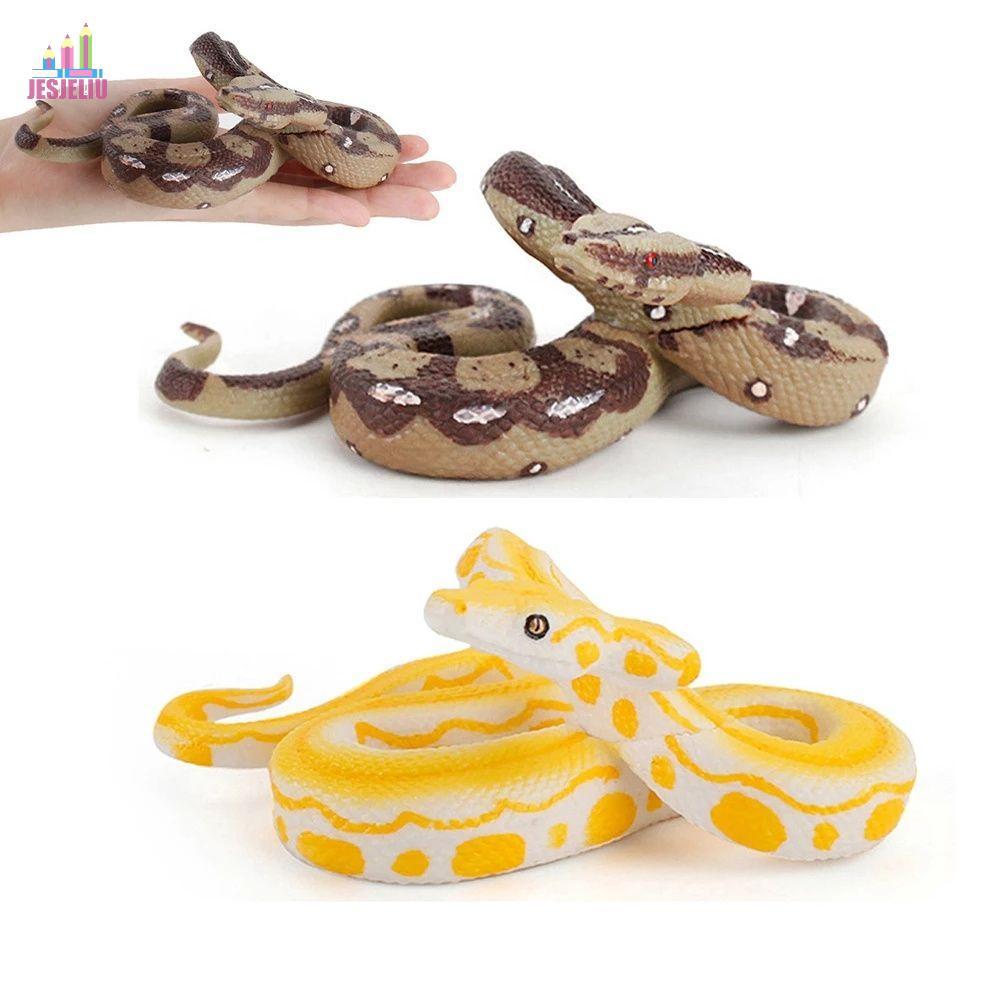 JESJELIU Mô phỏng Python Đồ chơi trẻ em Đồ chơi xỏ ngón Mô hình động vật Kích thước lớn Mô hình Pyth