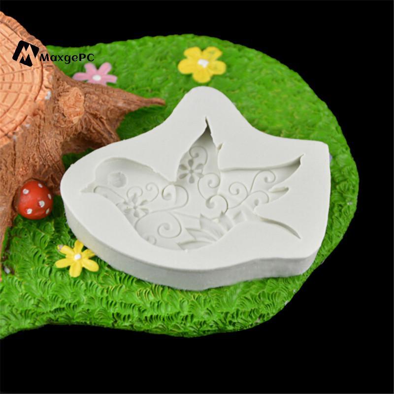 [Max-t] dove of peace shape Nhựa Khuôn Silicon fondant Bánh Trang Trí Dụng Cụ Mới