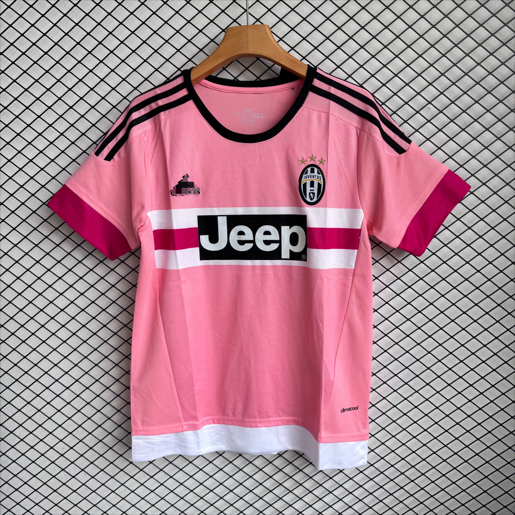 NAM 2015 / 16 Juventus Sân Khách Retro Jersey Tùy Chỉnh Số Tên AAA + S-2XL Cao Cấp Thoáng Khí Nhanh 