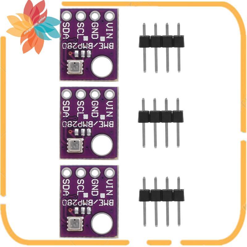 3 Chiếc BME280 5V Cảm Biến Kỹ Thuật Số Nhiệt Độ Độ Độ Ẩm Khí Quyển Cảm Biến Áp Suất Mô Đun SPI BME28