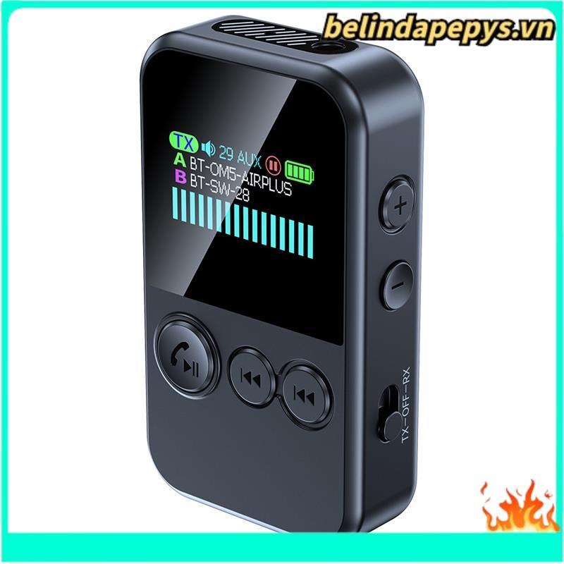 Bộ thu phát âm thanh Bluetooth 6.0 CLIP-on cho TV PC Tai nghe ô tô, Bộ chuyển đổi không dây dòng kép