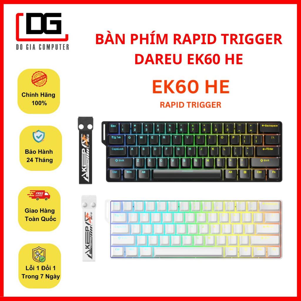 Bàn phím Rapid Trigger DAREU EK60 HE (FIRE Magnetic sw, RGB)