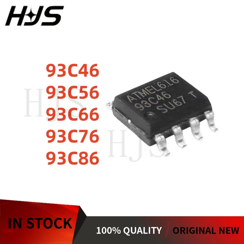 10 Chiếc SOP-8 93C46 93C76 93C86 93C56 93C66 Dụng Cụ Ô Tô Điều Khiển Tốc Độ Bộ Nhớ Chip MỚI ic mos H