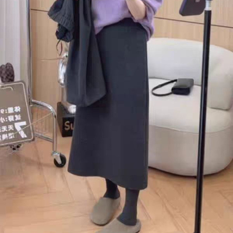 0224-38 Váy len lụa dâu tằm Cashmere