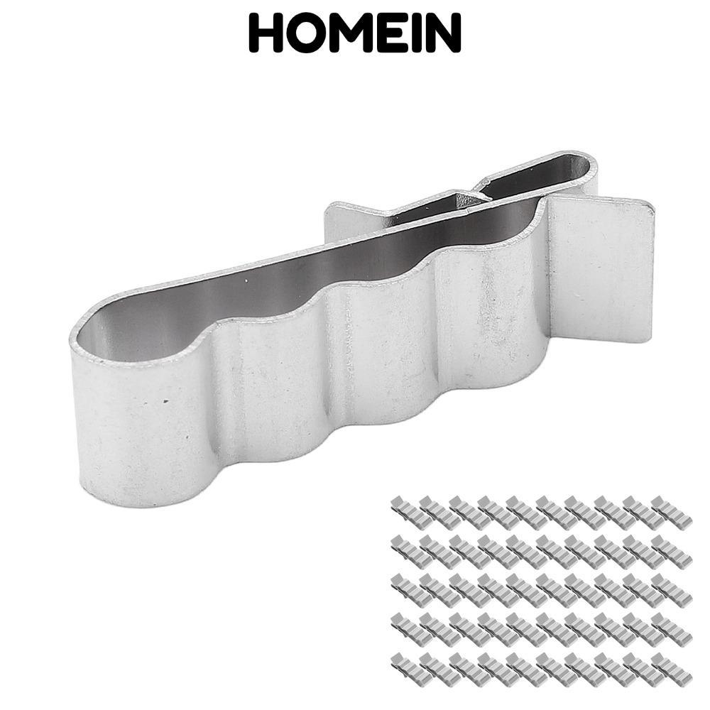 HOMEIN 50 Kẹp Cáp, Kẹp Quản Lý Cáp 4 Dây Bạc, 50 CÁI Lắp Đặt Bảng Điều Khiển Kẹp Dây Thép Không Gỉ 3