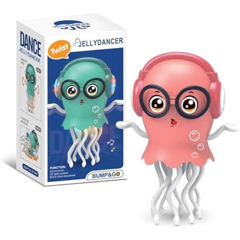 Đồ chơi trẻ em Jellydancer nhảy múa, Đồ chơi thời gian đầy bụng cho trẻ sơ sinh, Đồ chơi thu thập âm