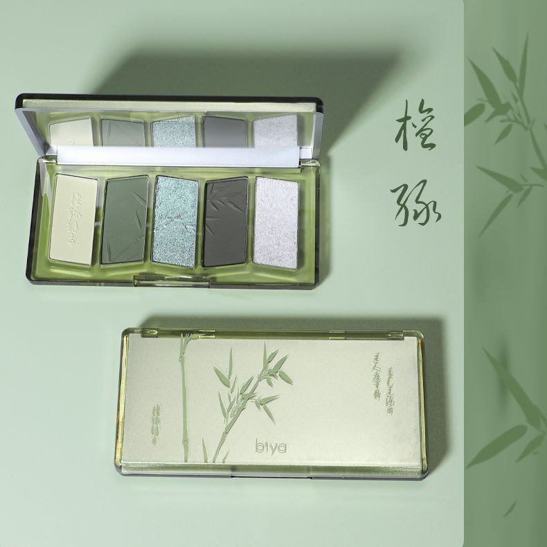 [Sẵn sàng] Bảng phấn mắt Biya Biya Biya Phong cách mới Oriental Edge Cổ điển Matte Pearlescent Thu Đ