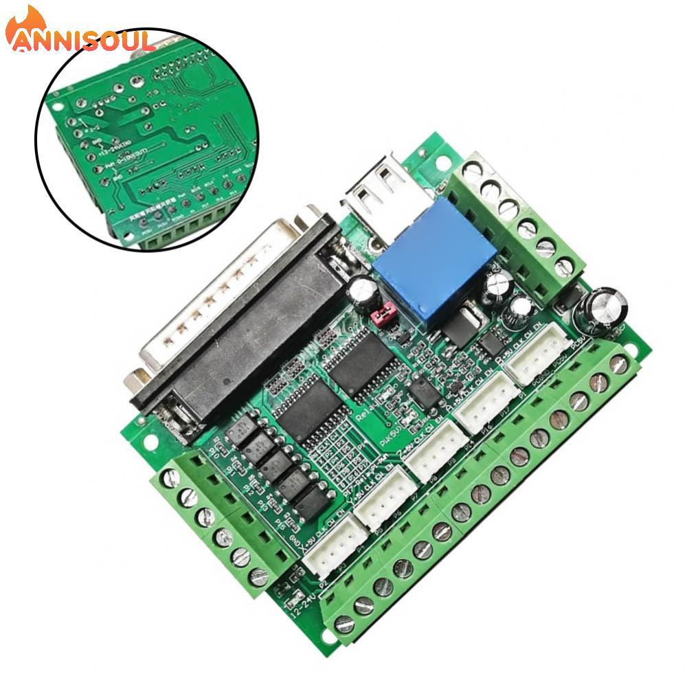 [NISO]Green 5 Axis DB25 LPT USB Interface Board for Nema23 CNC Control System 10x7x7CM