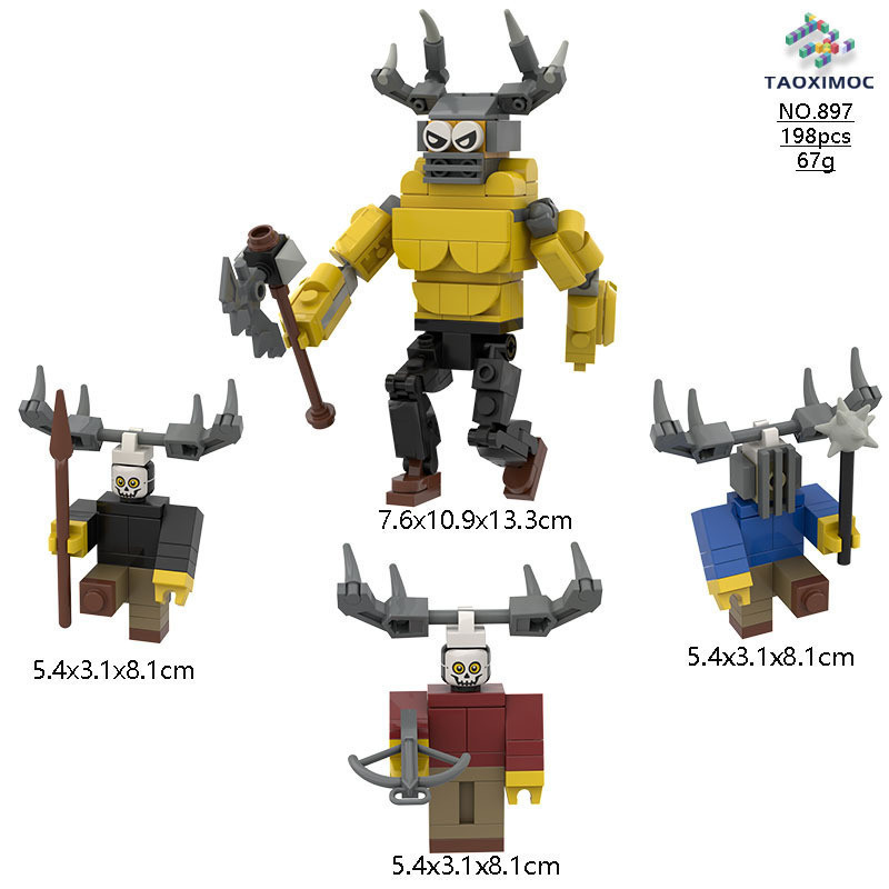 99Nights in the Forest Forest Forest Forest Survival 99 Night Game Deer Toy Building Block Hàng hóa 