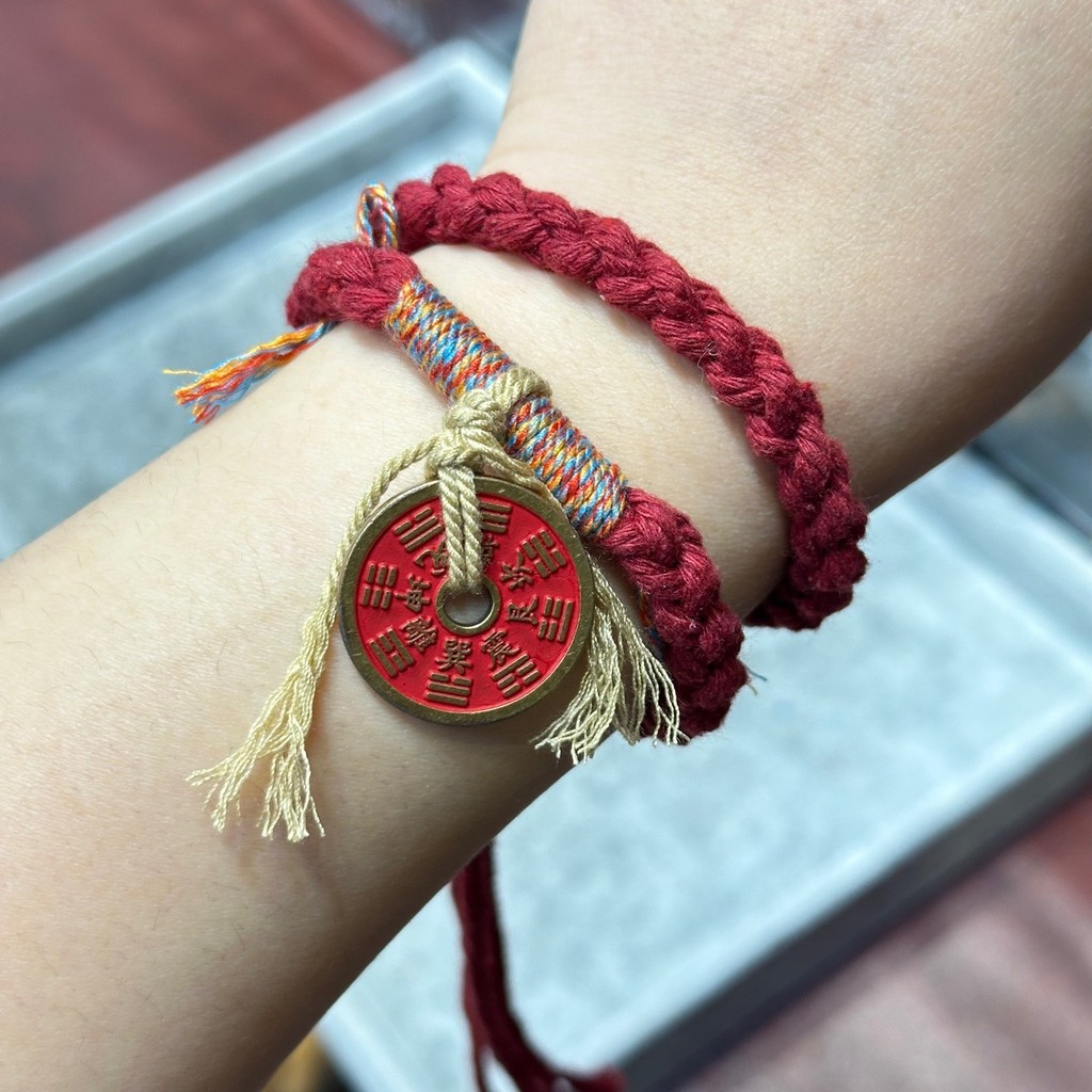 Vòng tay phong cách dân tộc Tây Tạng, dệt thủ công, phù hợp với style Trung Quốc - IP9I