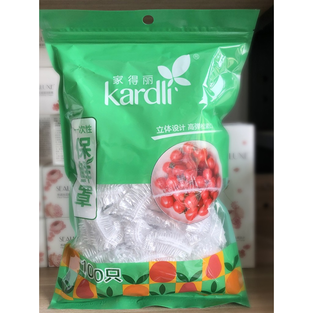 Lá Xanh Nhà Deli Dùng Một Lần Tươi Giữ Thực Phẩm PE100 Bát Bao Thực Phẩm Chống Dính Mùi Tươi Giữ Phi
