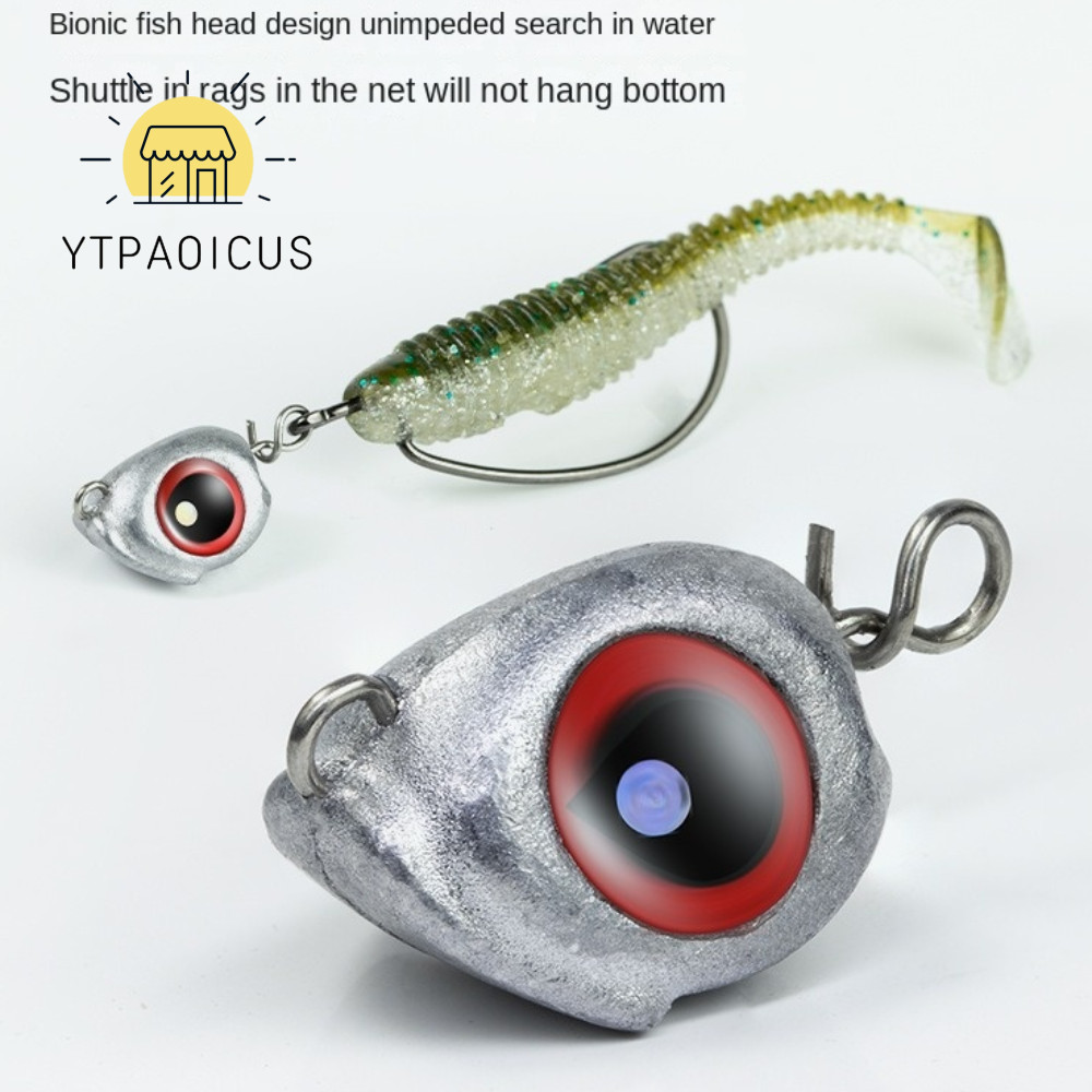 YURUYI Chì Head Bait sinker, Jig Head 3.5g / 5g / 7g / 10g Swimbait Jig Heads, 2025 phát sáng đáy cứ
