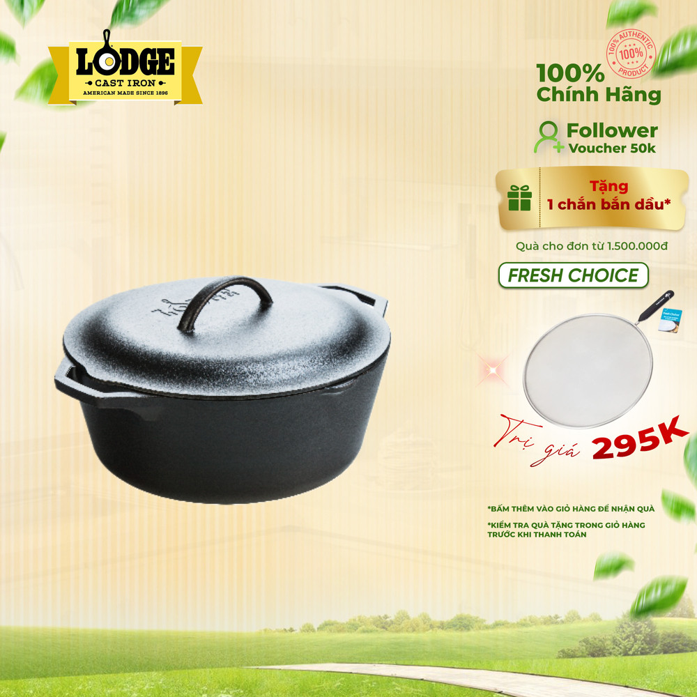 Lodge - Nồi gang - 25.7cm - 4.73L