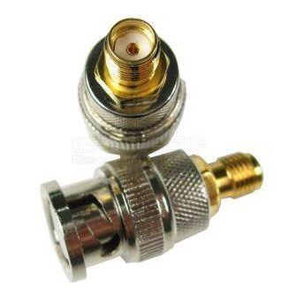 Walkie-Talkie Talkie Ăng-ten Đầu nối BNC Nam sang SMA Nam / BNC Nam Đầu chuyển đổi SMA Nữ BNC-J Đầu 