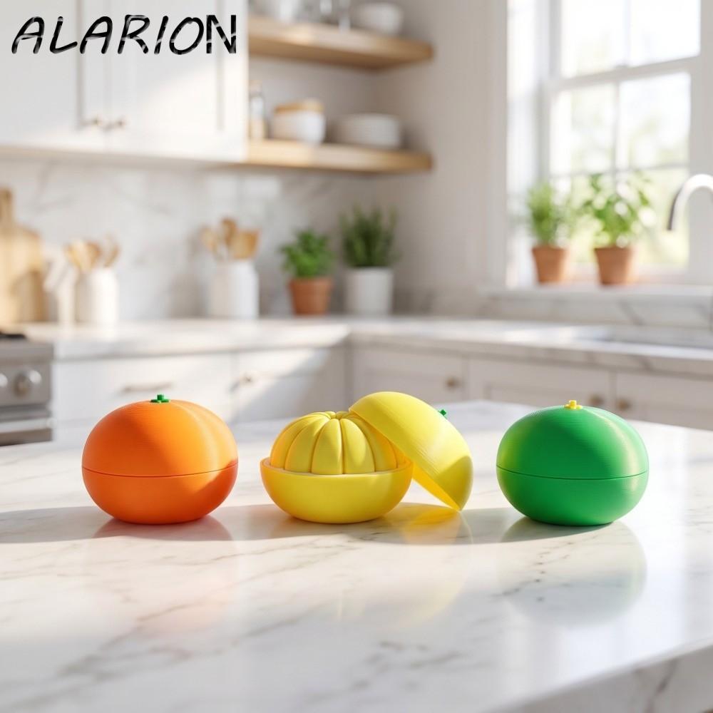 ALARION 3D In Cam, Quả Bóng Biến Dạng Mô Hình Trái Cây Cam Đồ Chơi Giải Nén, Thủ Công Sáng Tạo Cam V