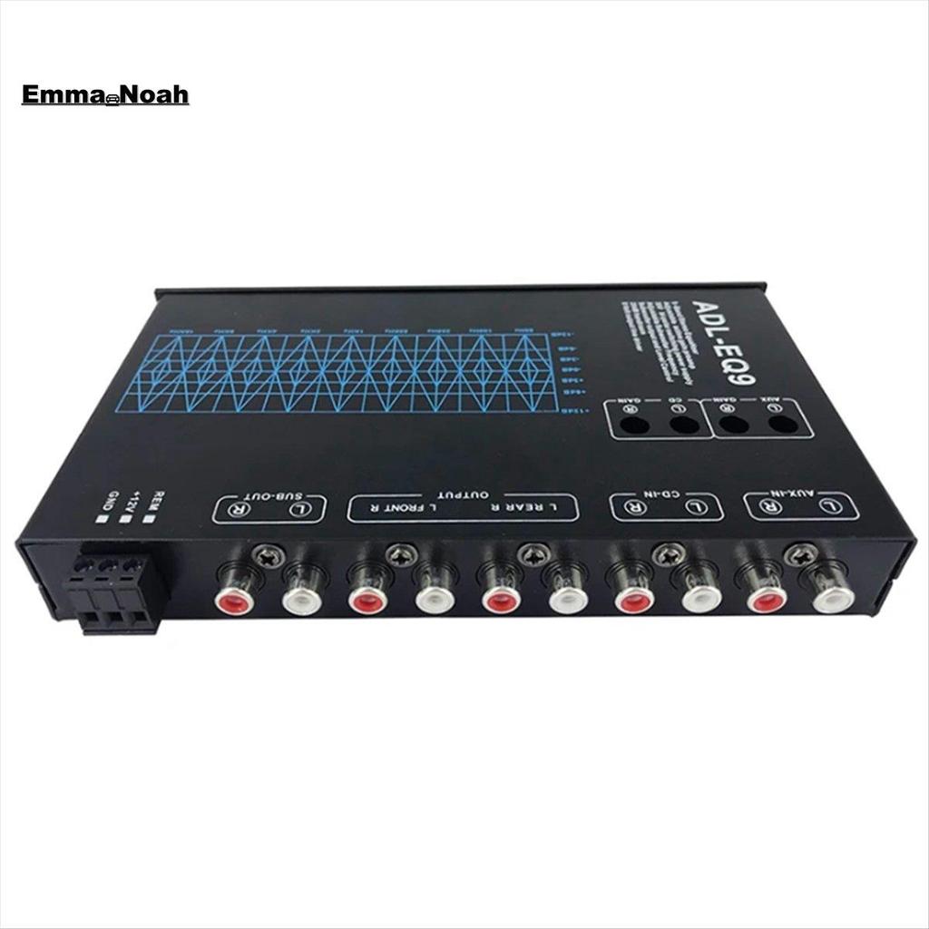 Bộ cân bằng đồ họa Auto Square 9 Band -EQ9 Bộ cân bằng khuếch đại ô tô Full Series + Bộ lọc có thể đ