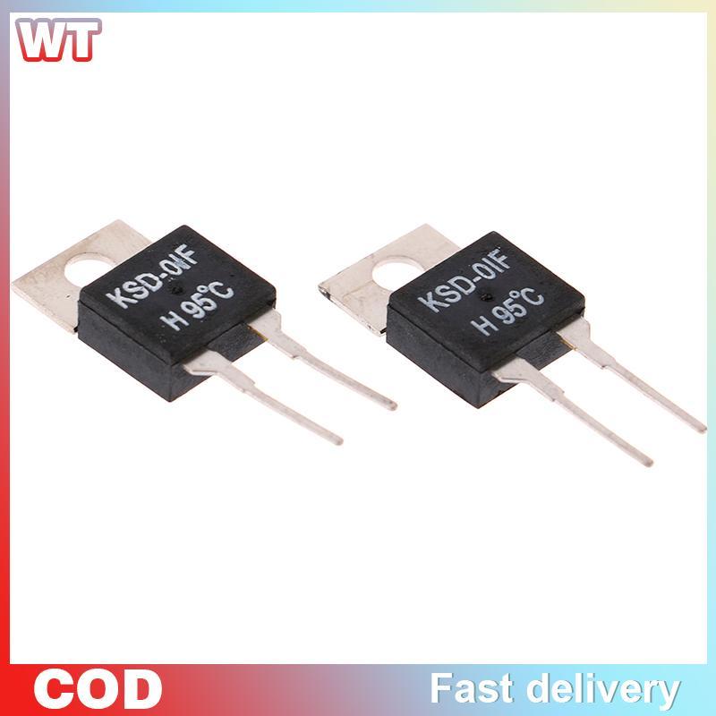 [WT] 2 Cái Bình Giữ Nhiệt Công Tắc Nhiệt Độ Thường Mở KSD-01F 95 Degc