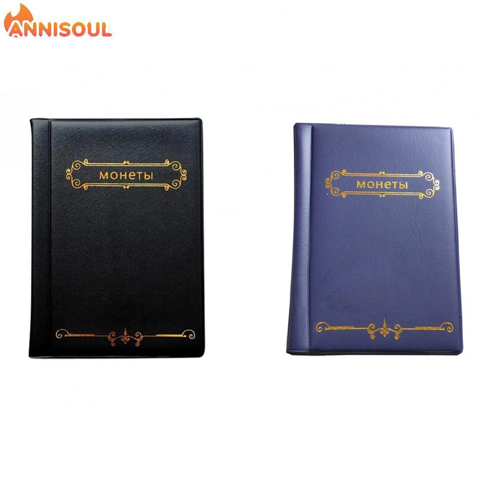 [NISO]Coin Organization Album 120 Pockets 10 Pages Sturdy PU Leather Protects Currency