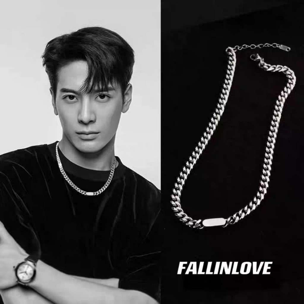 Popular~Yuanfang brand Cuban necklace hip-hop trendy choker hiphop Titanium steel jewelry is a light