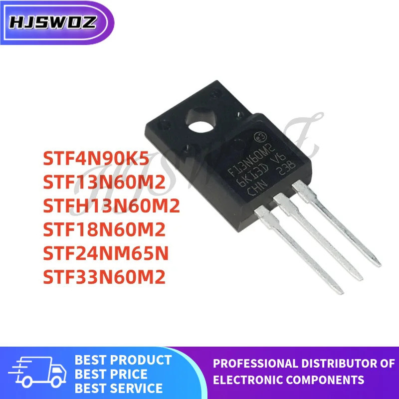 10 Cái / lốc STF24NM65N STF18N60M2 STFH13N60M2 STF4N90K5 STF33N60M2 STF13N60M2 24NM65N 18N60M2 13N60