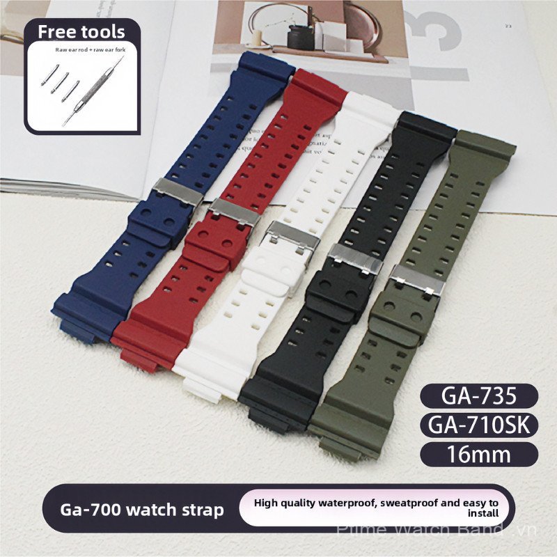 Dây đeo nhựa cho dây đeo thay thế GSHOCK GA700 / 710 / 735 / 5413 / 5522